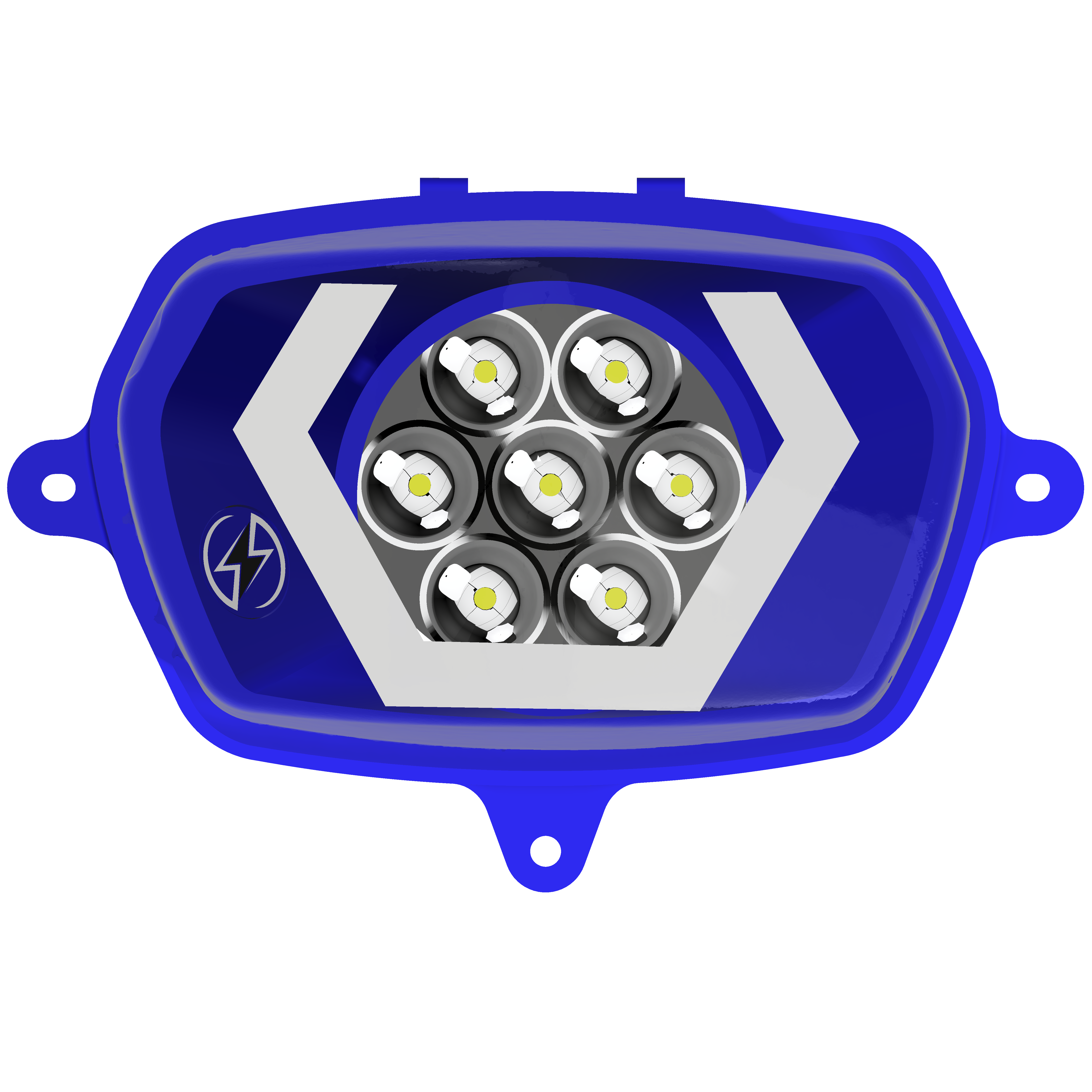 Faro 7 LED Energy Hexagonal Bianco