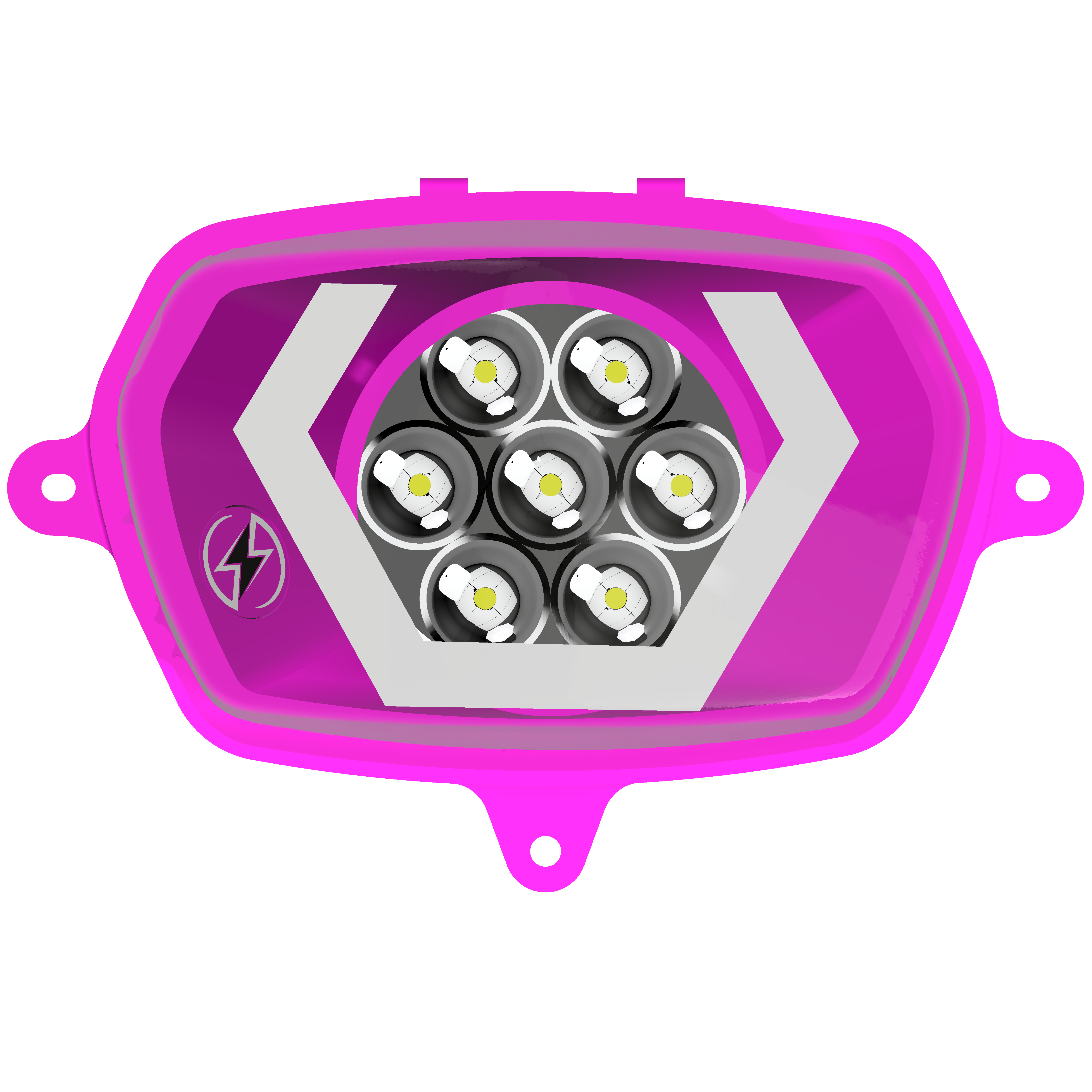 Faro 7 LED Energy Hexagonal Bianco