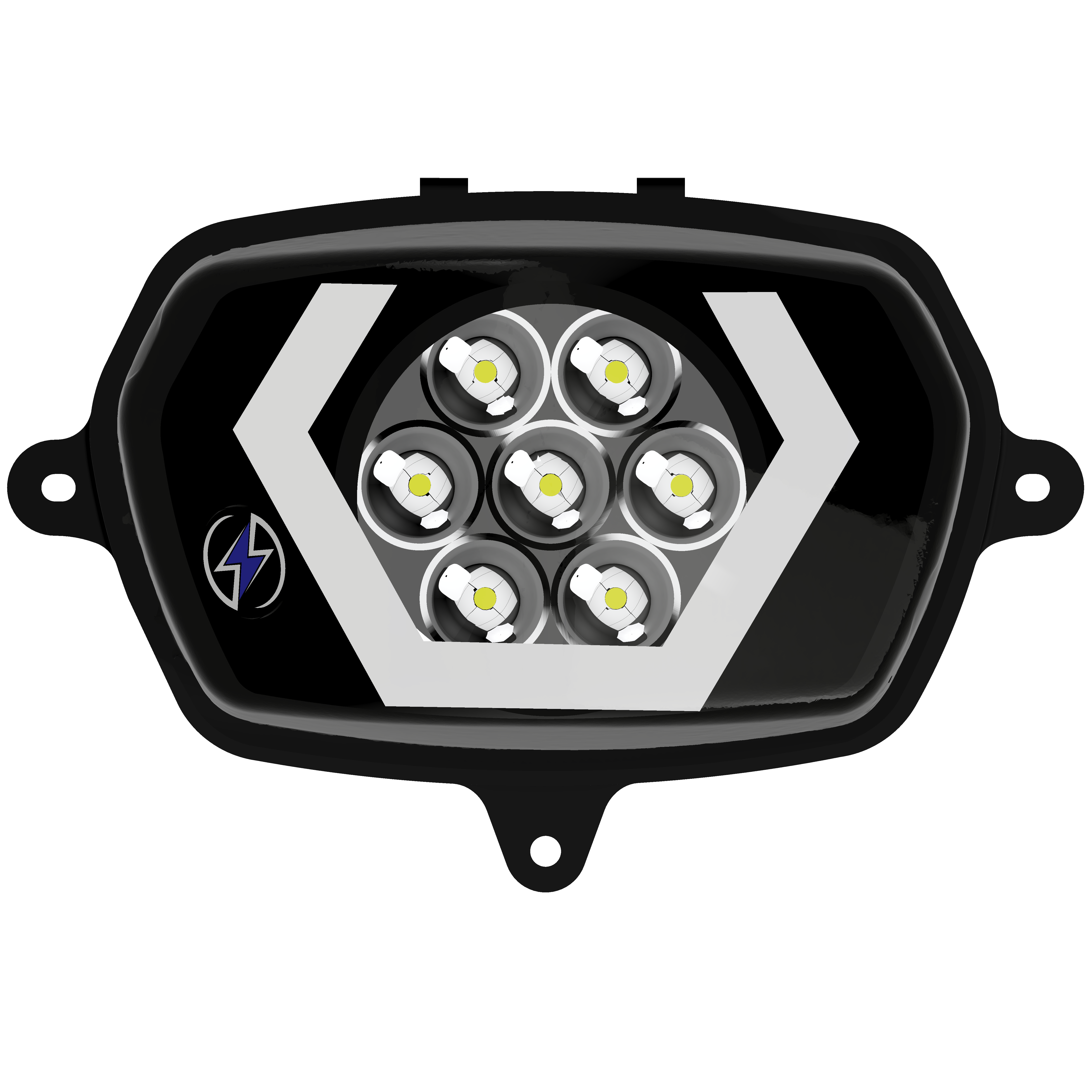 Faro 7 LED Energy Hexagonal Bianco