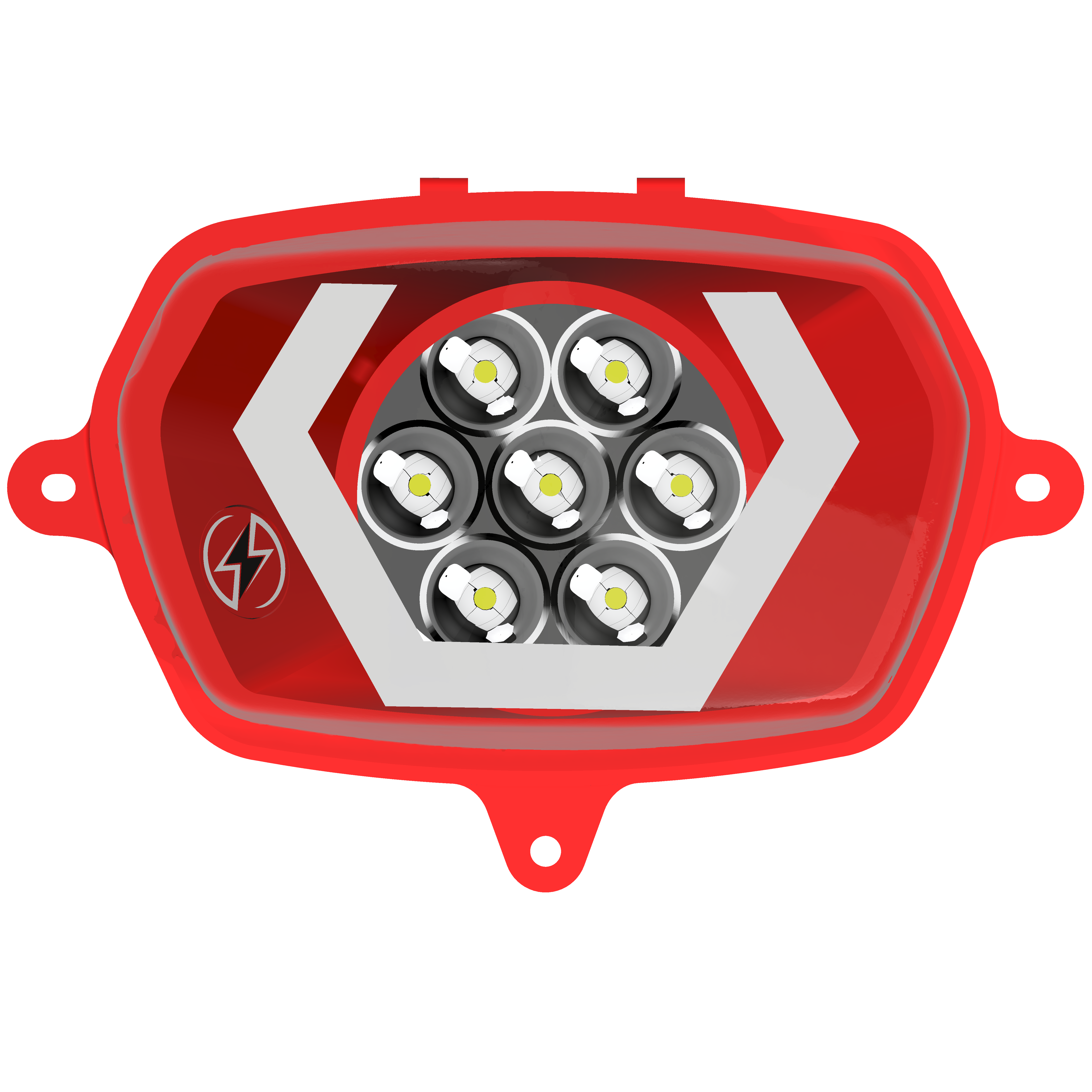 Faro 7 LED Energy Hexagonal Bianco