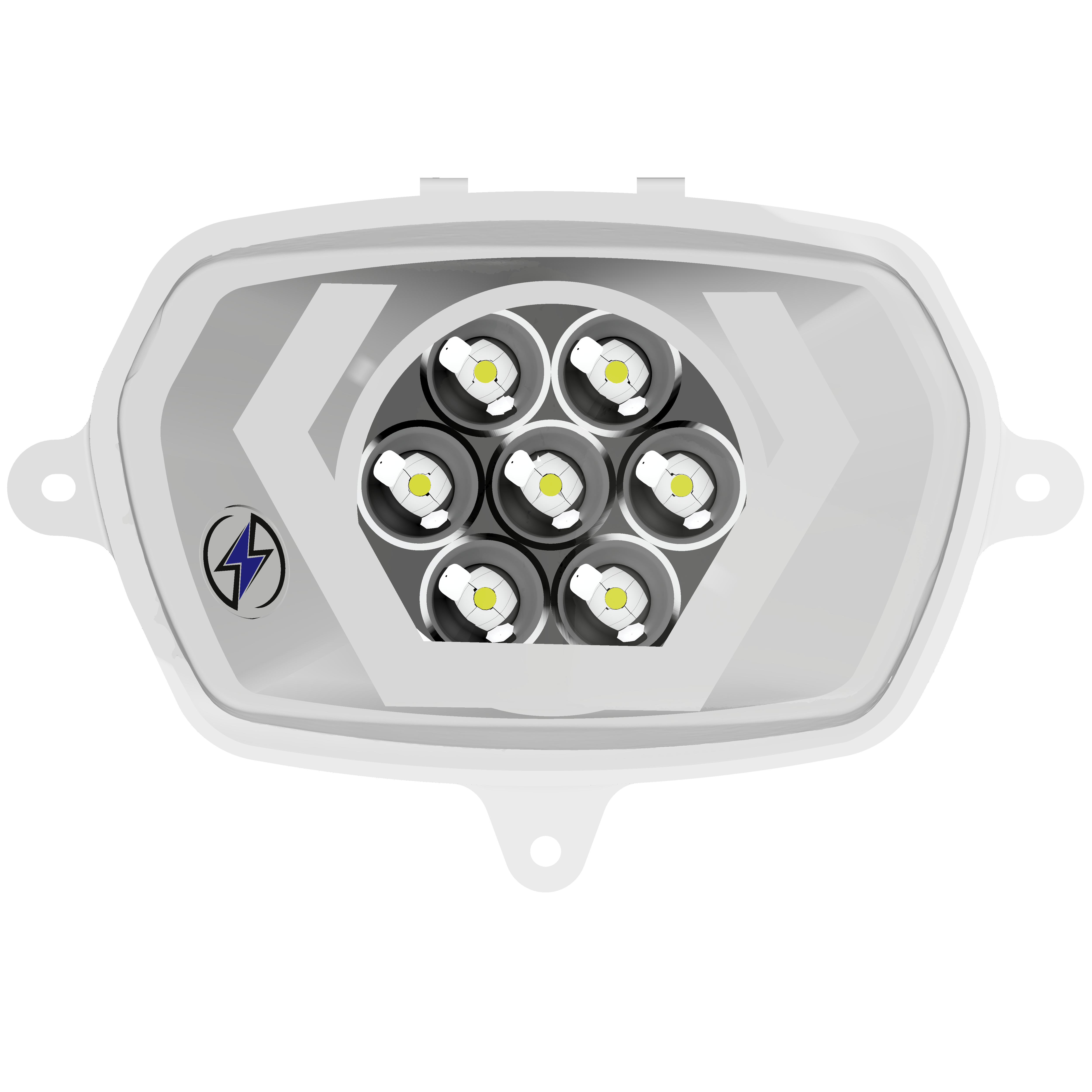 Faro 7 LED Energy Hexagonal Bianco