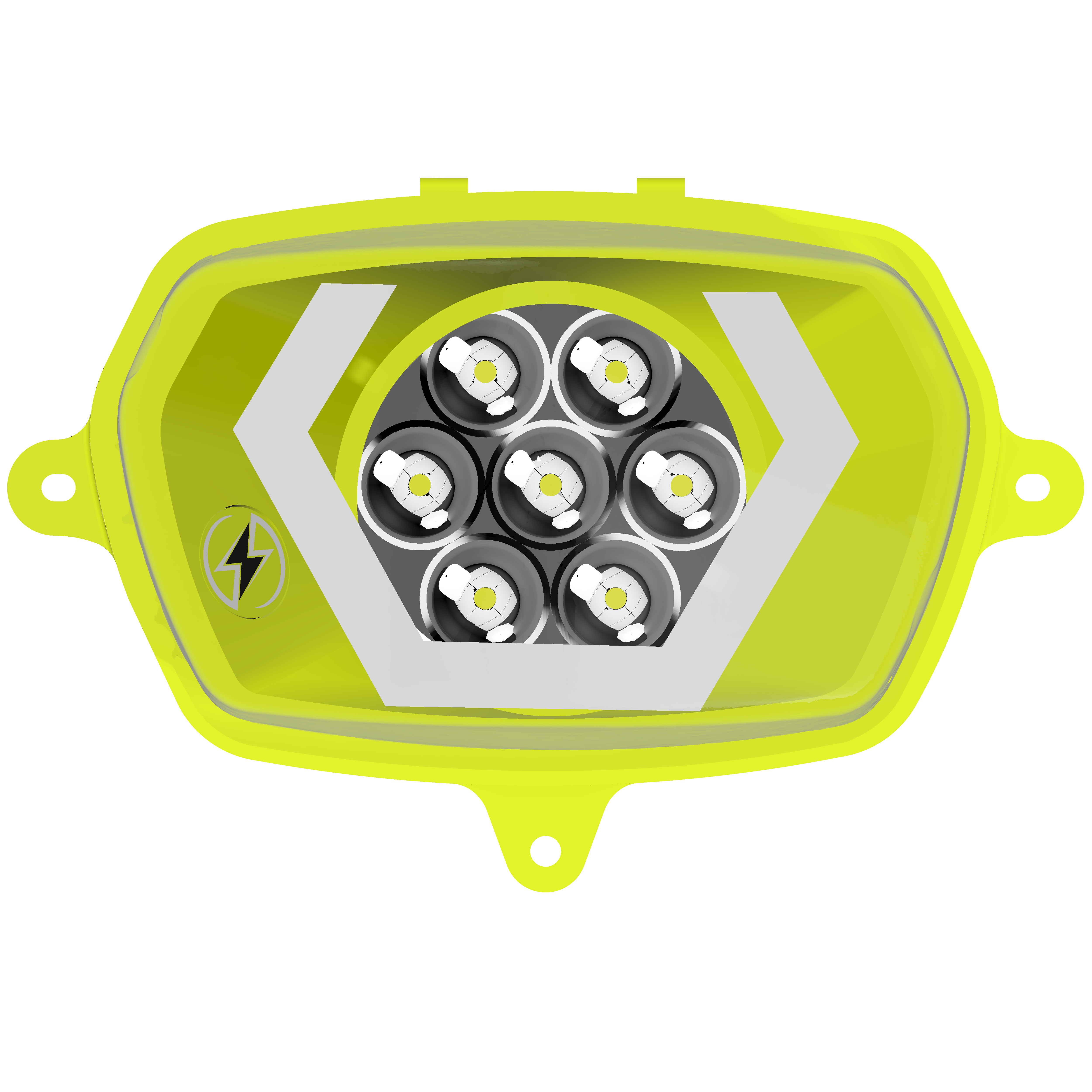 Faro 7 LED Energy Hexagonal Bianco