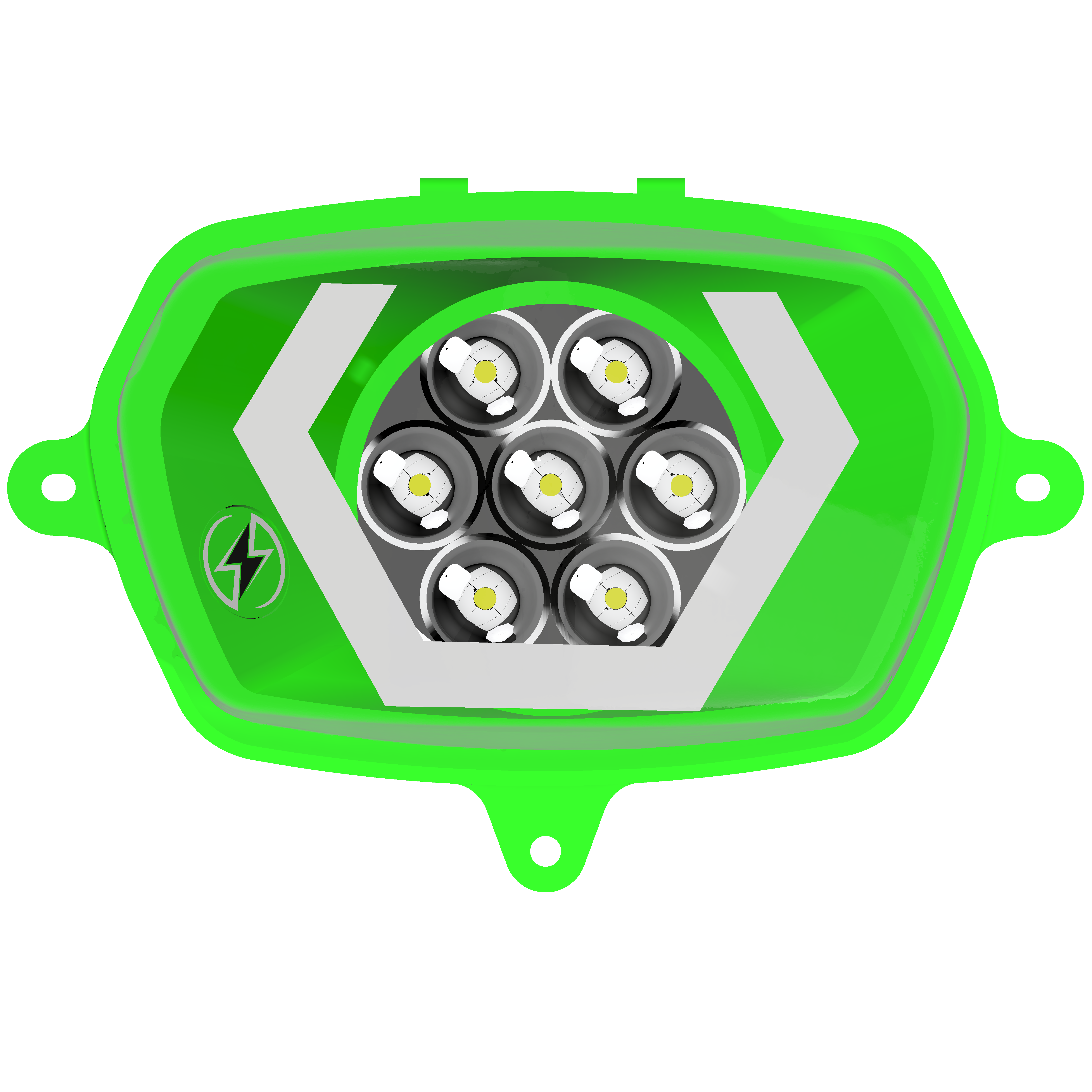 Faro 7 LED Energy Hexagonal Bianco